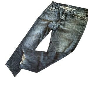 7 For All‎ Mankind Jeans Men's Size 36 Relaxed Fit Denim Distressed Button Fly